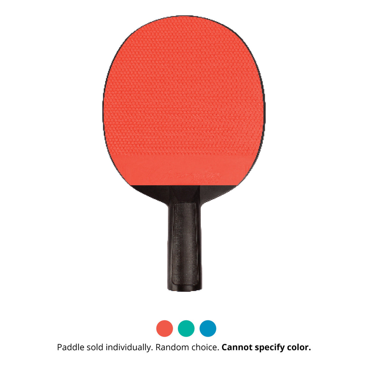 Champion Sports RUBBER FACE PLASTIC TABLE TENNIS PADDLE