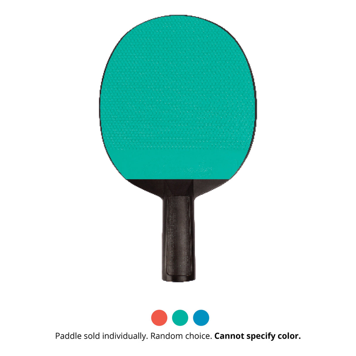 Champion Sports RUBBER FACE PLASTIC TABLE TENNIS PADDLE