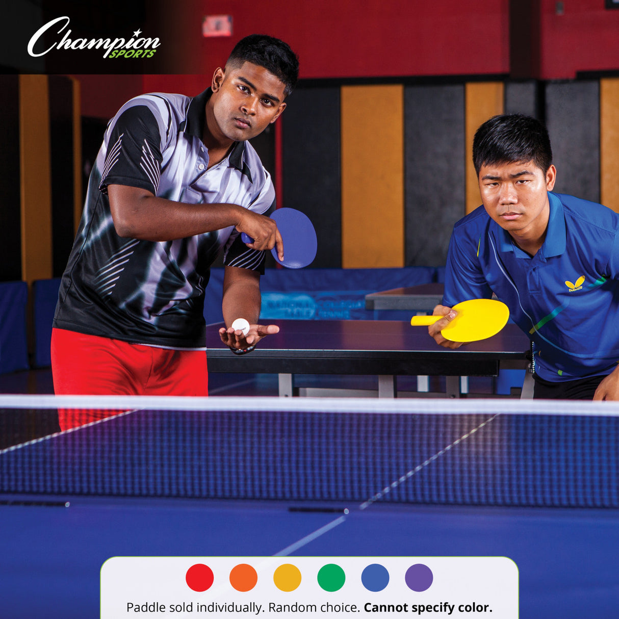 Champion Sports PLASTIC TABLE TENNIS PADDLE