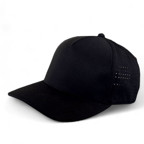 Kati PNL50 Performance Laser Cut 5-Panel Cap in Black