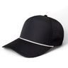 Kati PNL50R Performance Laser Cut 5-Panel Cap with Rope in Black/Gray