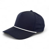 Kati PNL50R Performance Laser Cut 5-Panel Cap with Rope in Navy/White