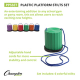 Champion Sports PLASTIC PLATFORM STILTS SET