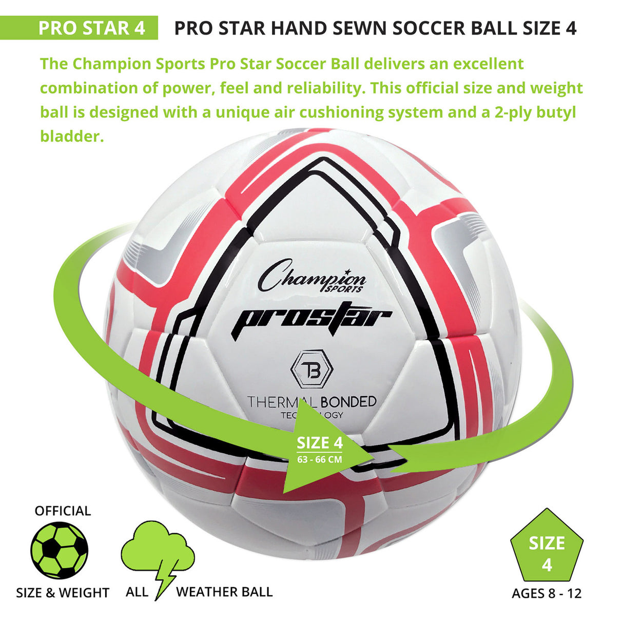 Champion Sports PROSTAR SOCCER BALL SIZE 5