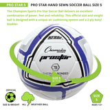 Champion Sports PROSTAR SOCCER BALL SIZE 5