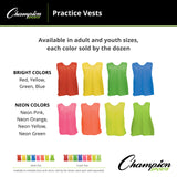 PRACTICE VEST, ADULT BLUE