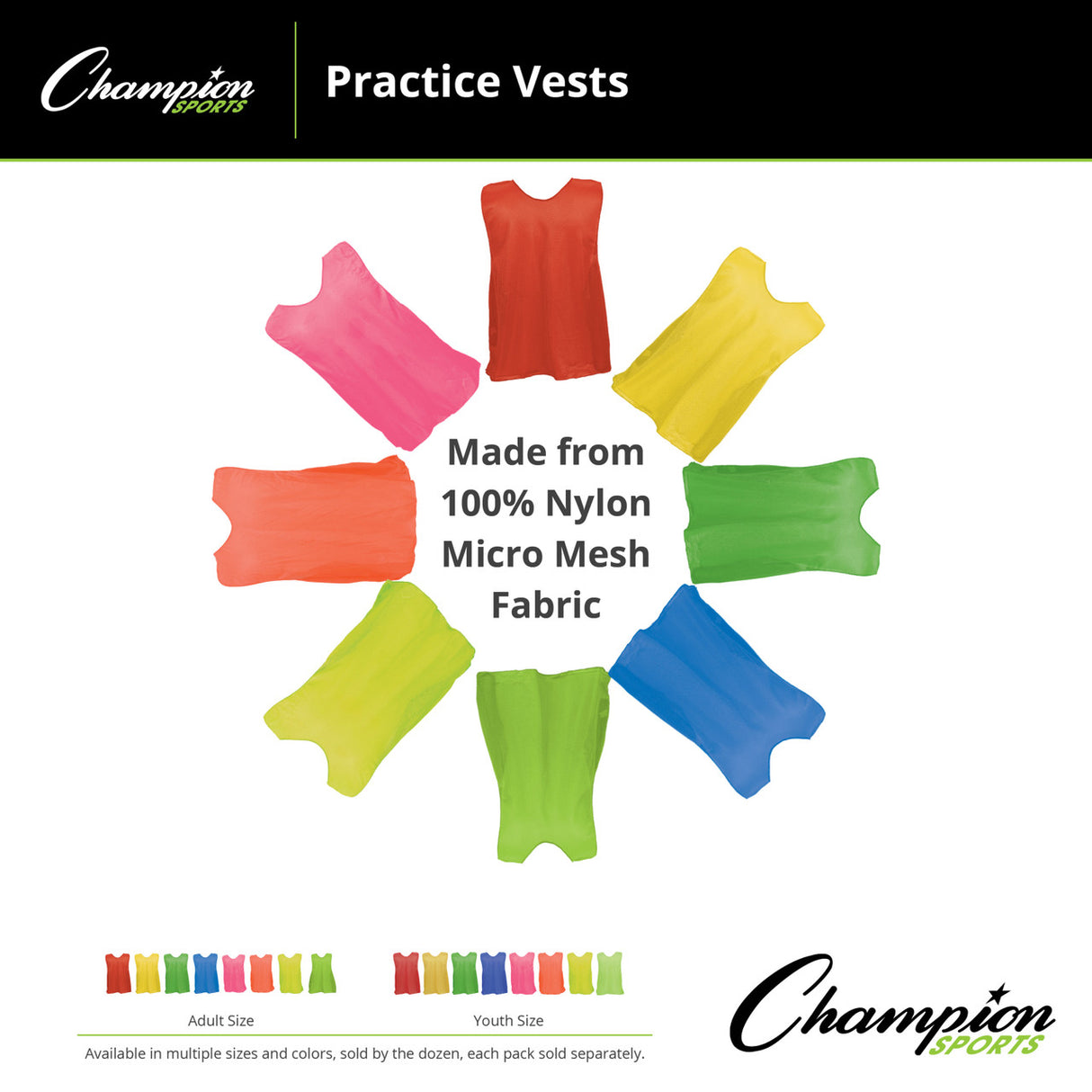 PRACTICE VEST, ADULT BLUE
