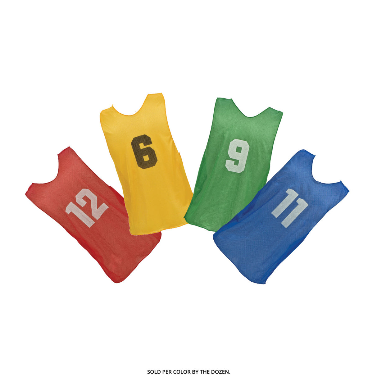 NUMBERED PRACTICE VEST, YOUTH BLUE