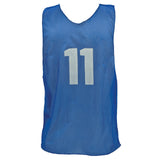 NUMBERED PRACTICE VEST, YOUTH BLUE