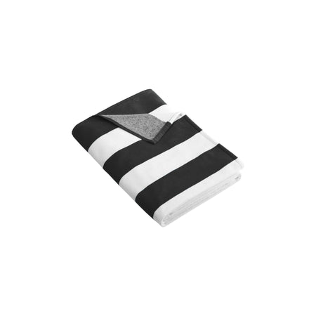 Port Authority ® Cabana Stripe Beach Towel. PT43 - Port Authority PT43 Accessories Port Authority Black OSFA