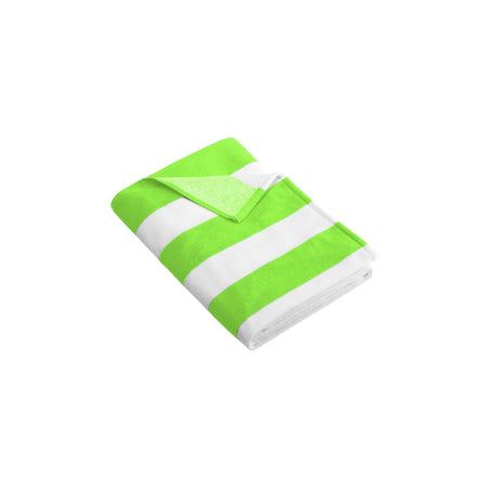 Port Authority ® Cabana Stripe Beach Towel. PT43 - Port Authority PT43 Accessories Port Authority Bright Lime OSFA