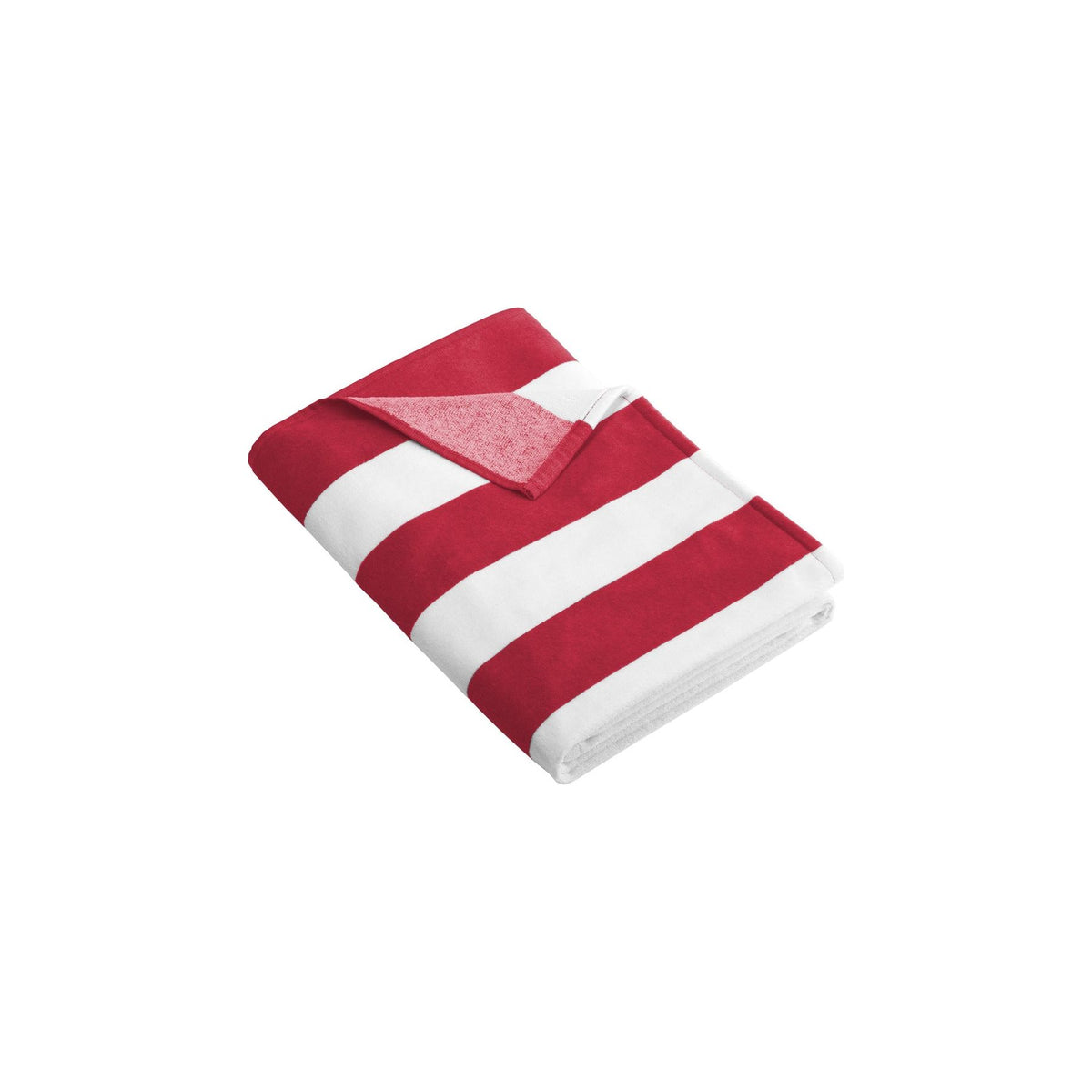 Port Authority ® Cabana Stripe Beach Towel. PT43 - Port Authority PT43 Accessories Port Authority Red OSFA