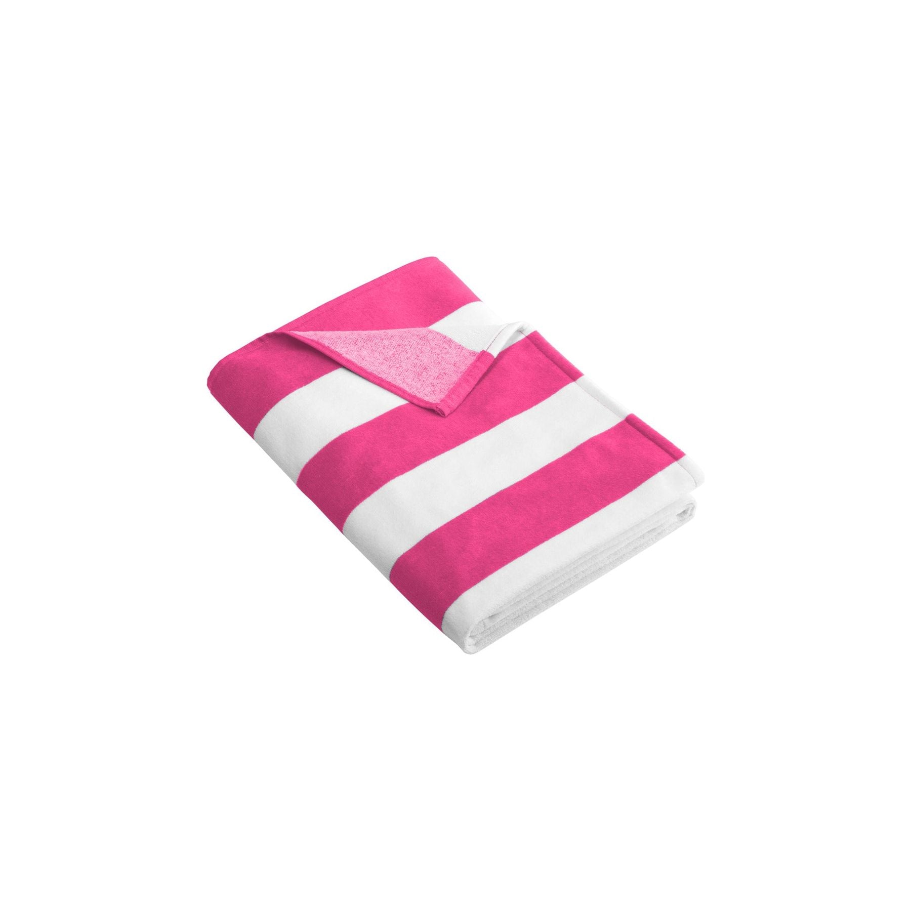 Port Authority ® Cabana Stripe Beach Towel. PT43 - Port Authority PT43 Accessories Port Authority Tropical Pink OSFA