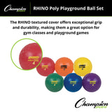 Champion Sports POLY PLAYGROUND BALL SET 13" D