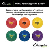 Champion Sports POLY PLAYGROUND BALL SET 13" D