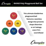 Champion Sports POLY PLAYGROUND BALL SET 13" D