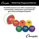 Champion Sports POLY PLAYGROUND BALL SET 13" D