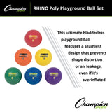 Champion Sports POLY PLAYGROUND BALL SET 13" D