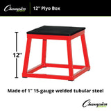 Champion Sports PLYO BOX 12" H