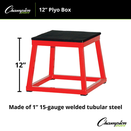 Champion Sports PXB12 Plyo Box 12" H