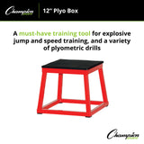 Champion Sports PLYO BOX 12" H