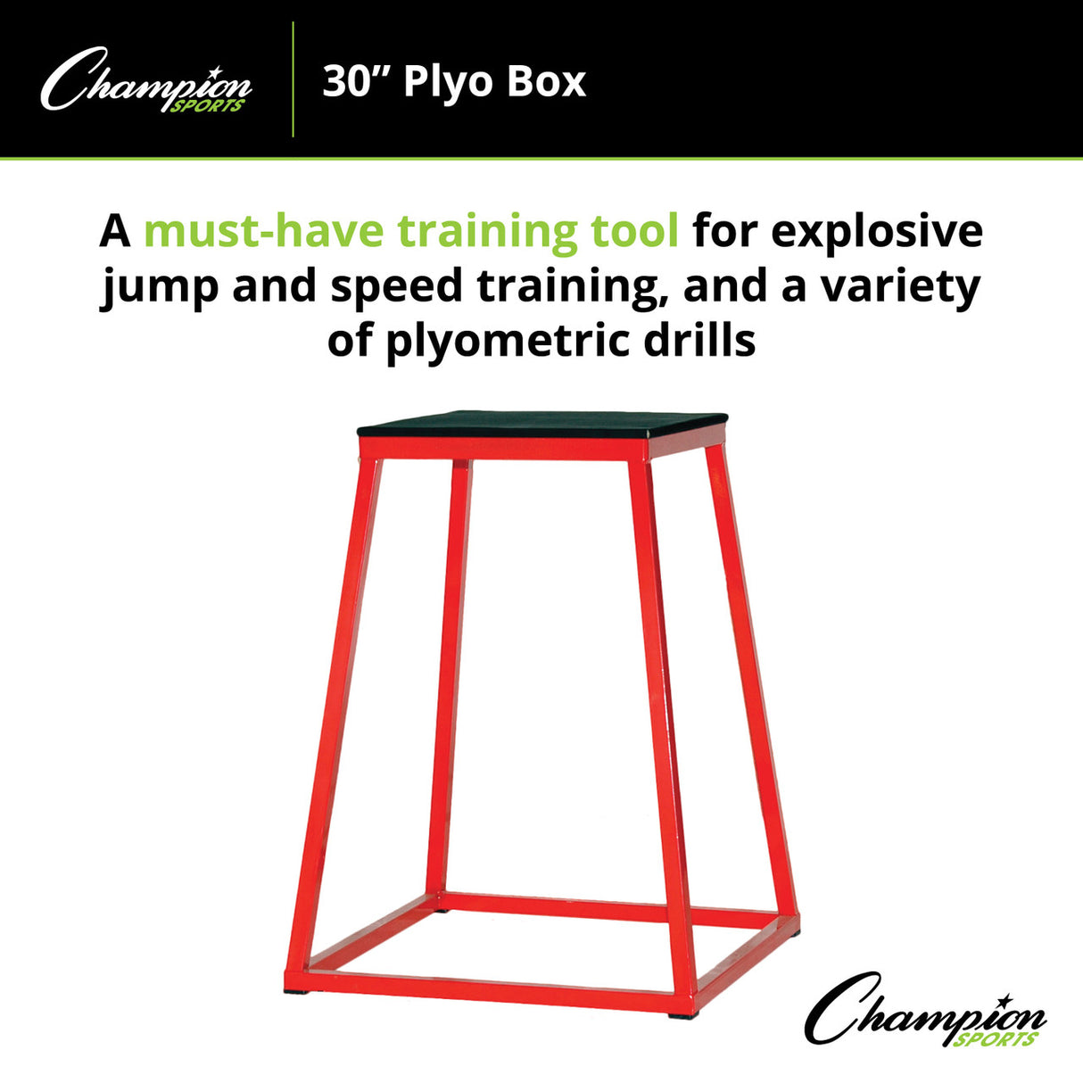 Champion Sports PLYO BOX 12" H