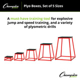 Champion Sports PLYO BOX 12" H