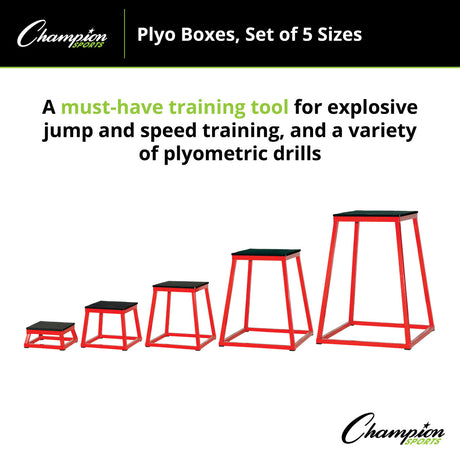 Champion Sports PXB12 Plyo Box 12" H
