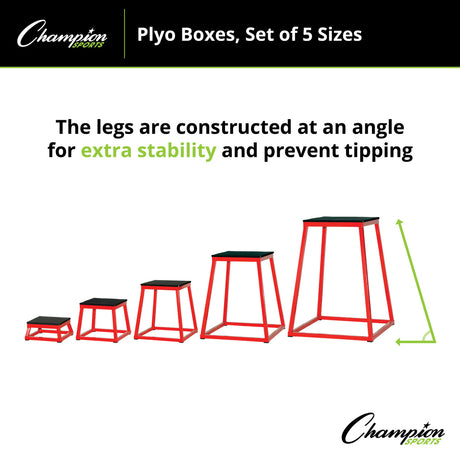Champion Sports PXB12 Plyo Box 12" H