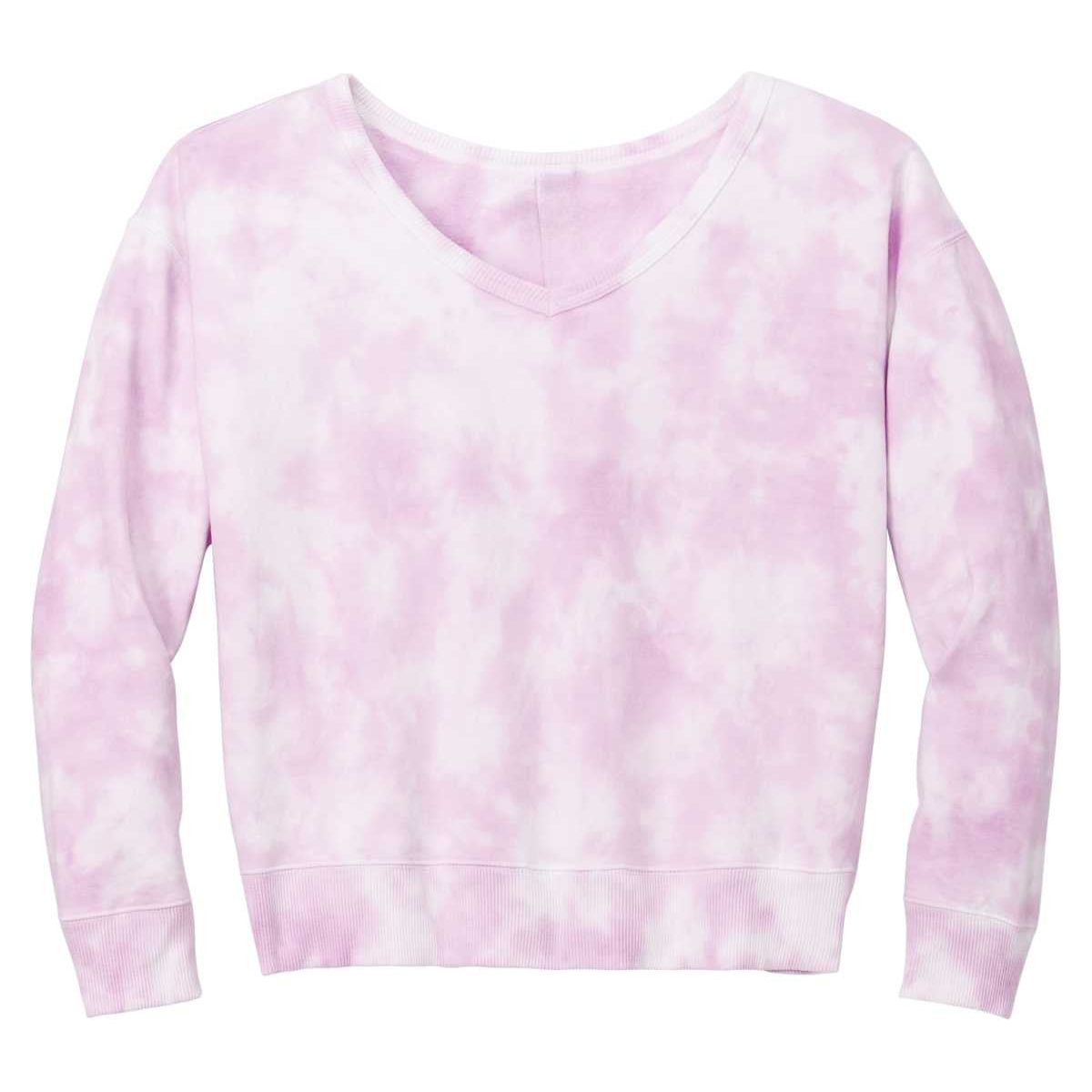 Joe's USA Ladies Beach Washed Cloud Fleece Tie-Dye V-Neck Sweatshirt Joe's USA NEW