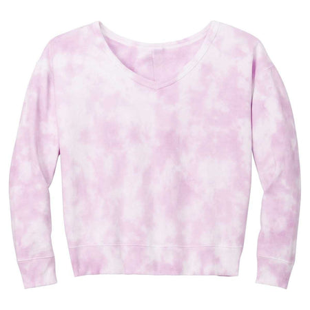 Joe's USA Ladies Beach Washed Cloud Fleece Tie-Dye V-Neck Sweatshirt Joe's USA NEW