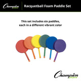 Champion Sports RACQUETBALL FOAM  PADDLE SET