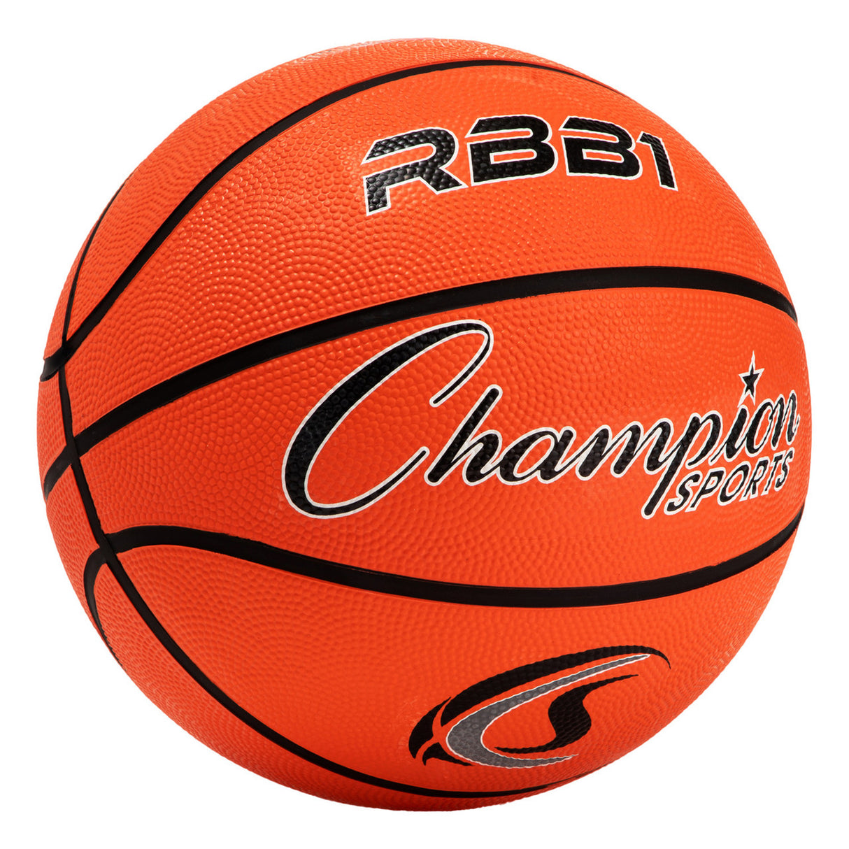 SIZE 7 RUBBER BASKETBALL ORANGE