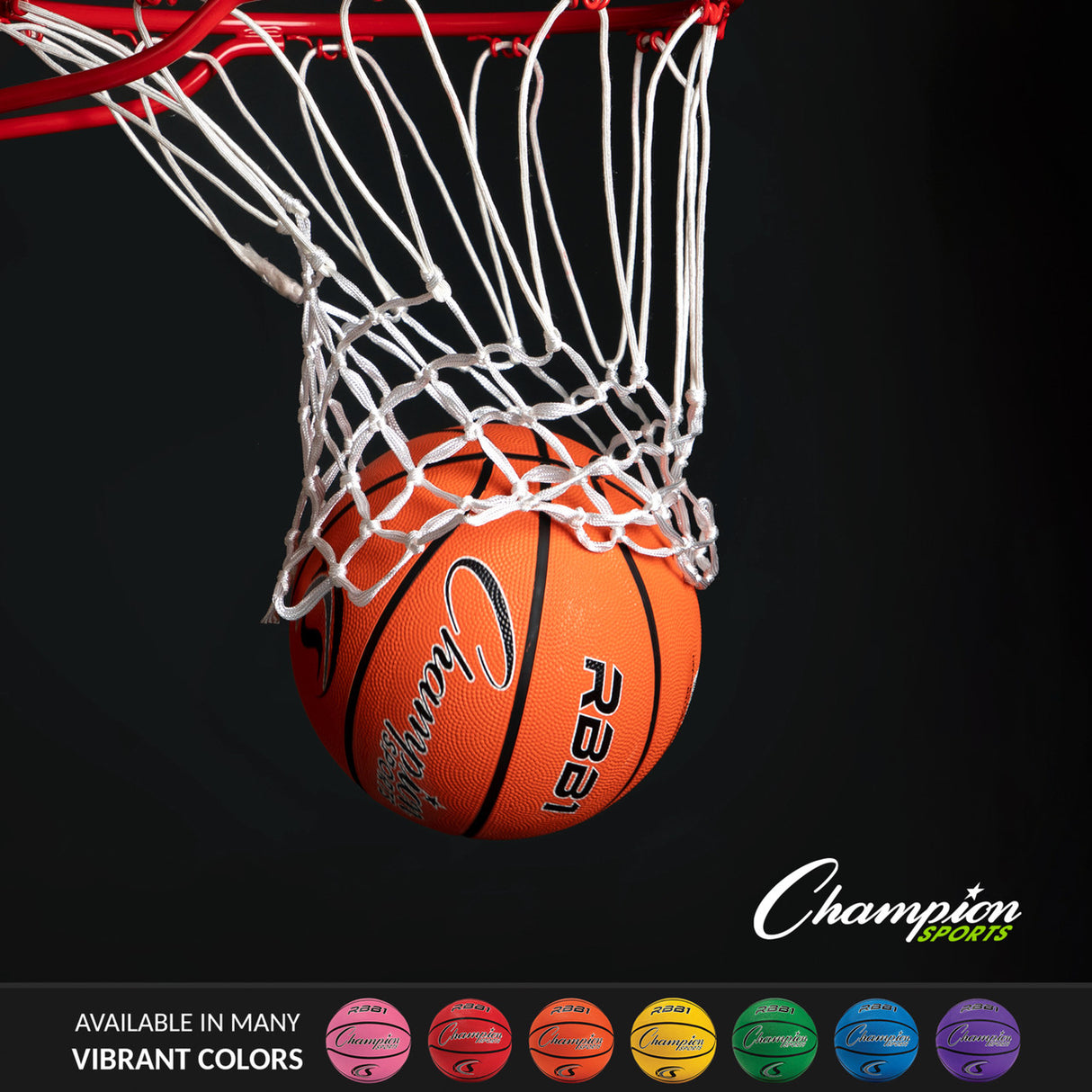 SIZE 7 RUBBER BASKETBALL ORANGE