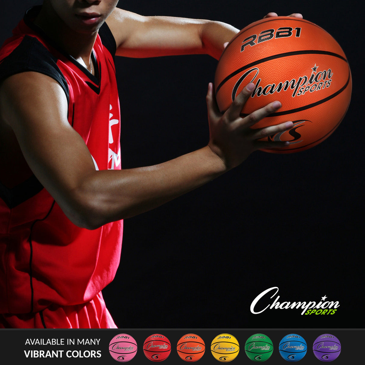 SIZE 7 RUBBER BASKETBALL ORANGE