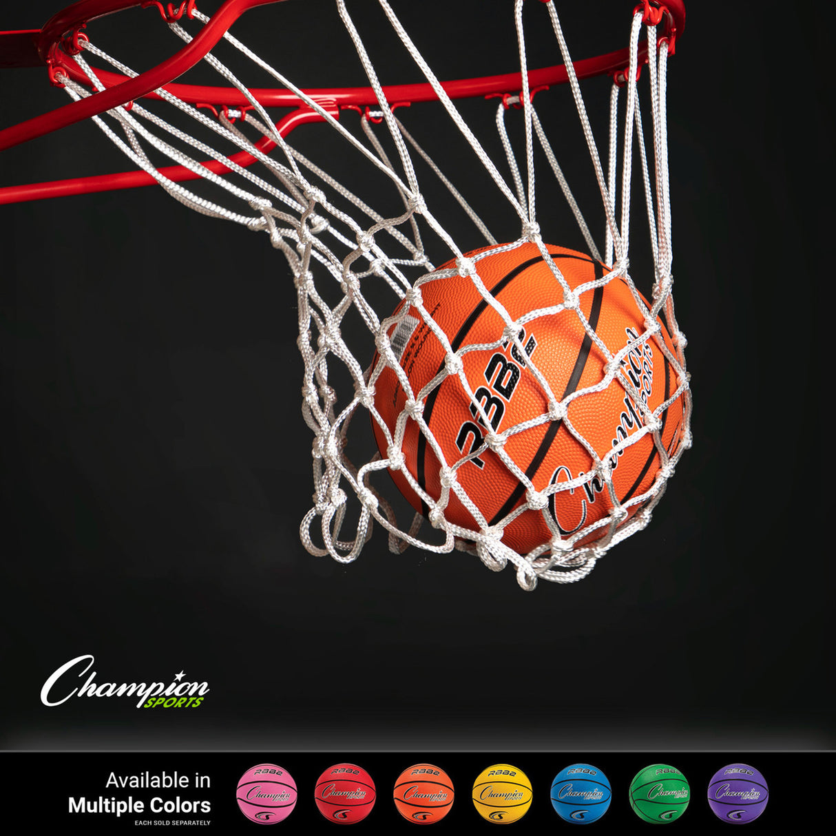 SIZE 5 RUBBER BASKETBALL RED