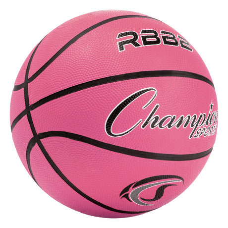 SIZE 5 RUBBER BASKETBALL RED
