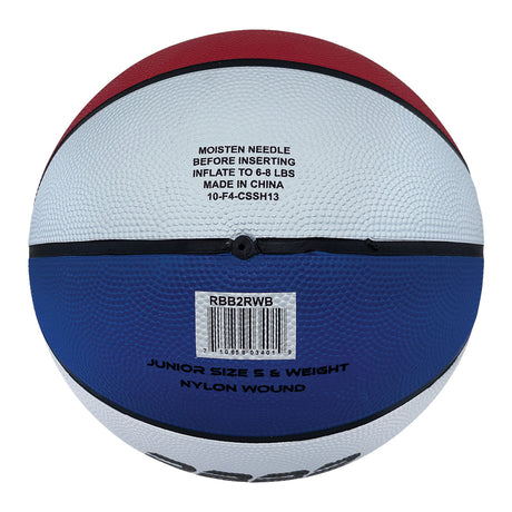 SIZE 5 RUBBER BASKETBALL RED