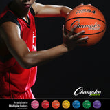 SIZE 6 RUBBER BASKETBALL Red
