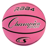 SIZE 6 RUBBER BASKETBALL Red