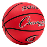 SIZE 6 RUBBER BASKETBALL Red
