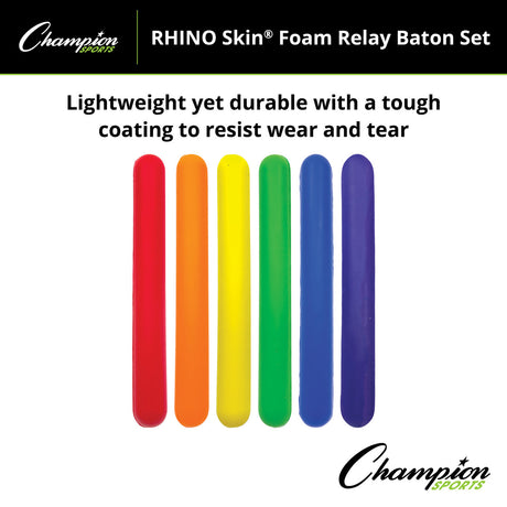 Champion Sports FOAM RELAY BATON SET