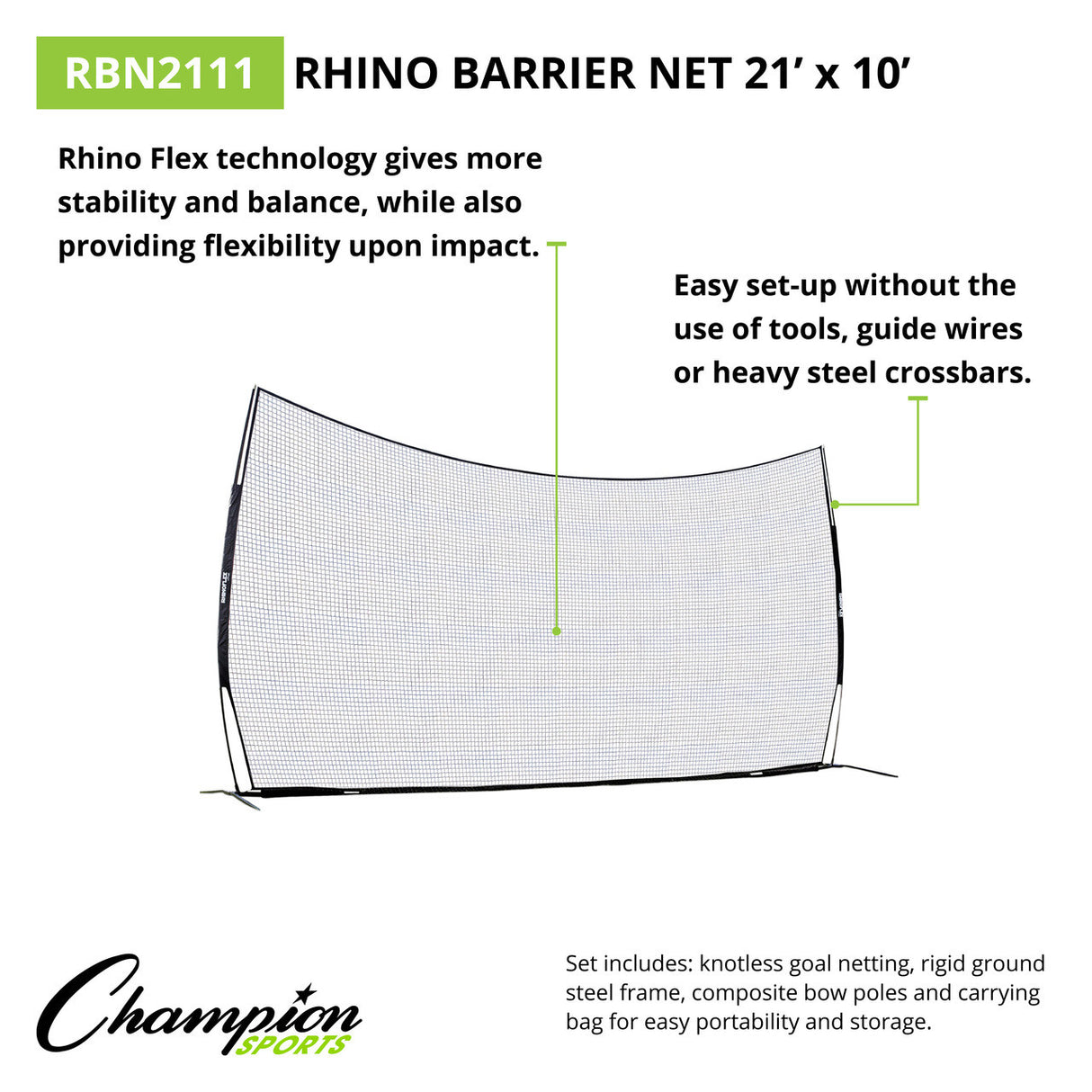 RHINO Flex RHINO FLEX BARRIER NET 12' X 9'