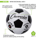 Champion Sports RETRO SOCCER BALL SIZE 3
