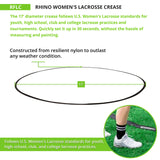 RHINO WOMEN'S LACROSSE CREASE BLACK