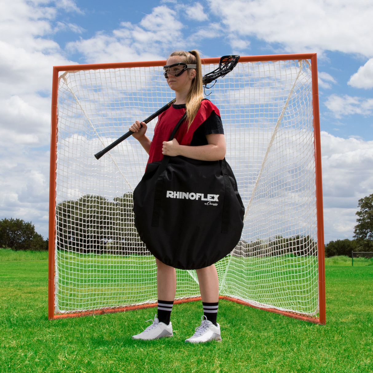 RHINO WOMEN'S LACROSSE CREASE BLACK