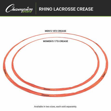 RHINO MEN'S LACROSSE CREASE BLACK