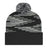 Cap America RKB12 Bar Knit Cap with Cuff - Black/Heather/White