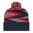 Cap America RKB12 Bar Knit Cap with Cuff - True Navy/True Red/White