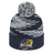 Cap America RKB12 Bar Knit Cap with Cuff - True Navy/Heather/White